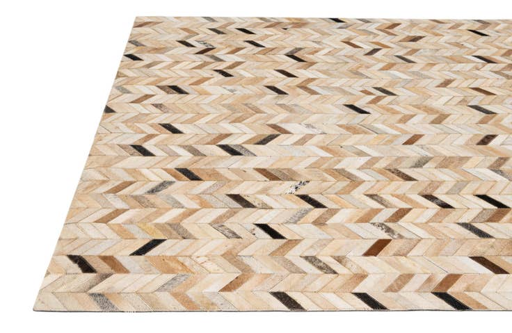 Detail image of 5' x 8' 2 Cowhide - Patchwork Rug