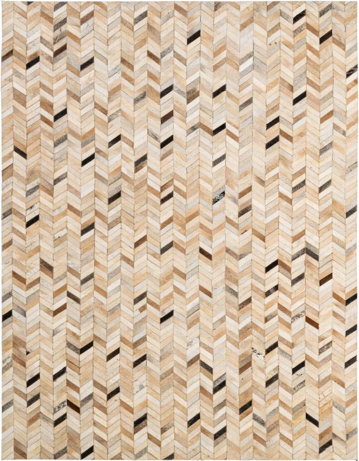 Detail image of 5' x 8' 2 Cowhide - Patchwork Rug