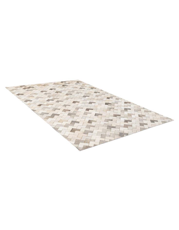 Detail image of 5' 2 x 8' Cowhide - Patchwork Rug