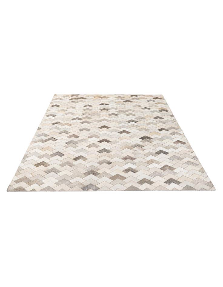 Detail image of 5' 2 x 8' Cowhide - Patchwork Rug