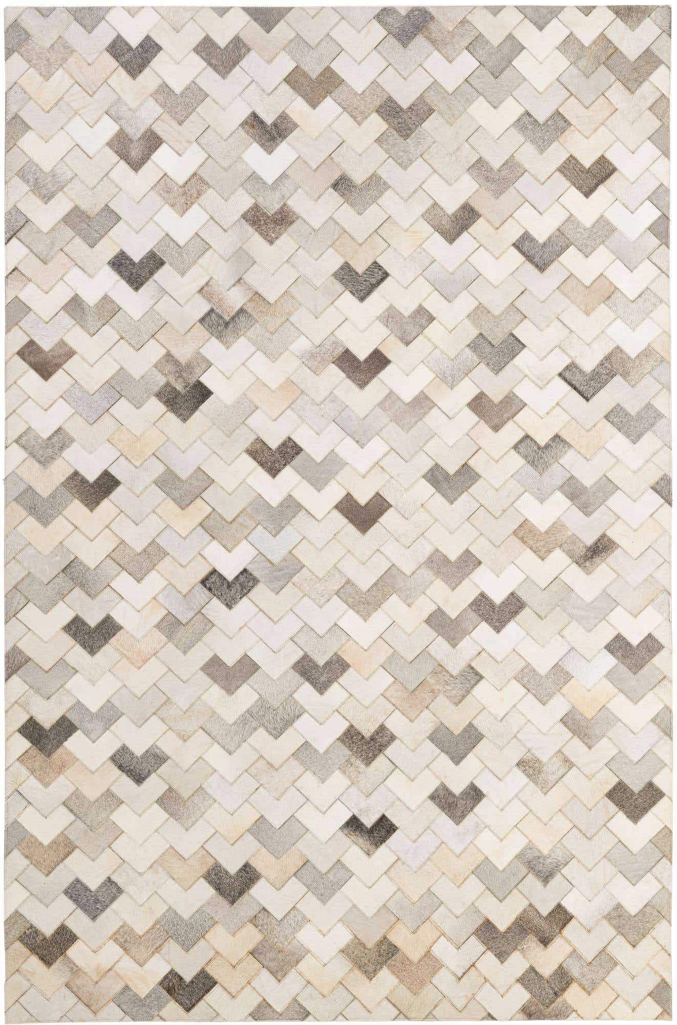 5' 2 x 8' Cowhide - Patchwork Rug