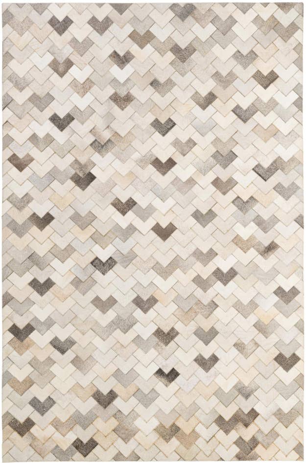 Detail image of 5' 2 x 8' Cowhide - Patchwork Rug