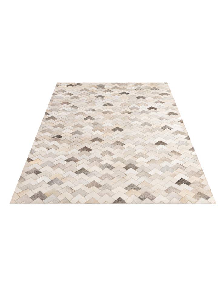 Detail image of 5' 2 x 8' Cowhide - Patchwork Rug