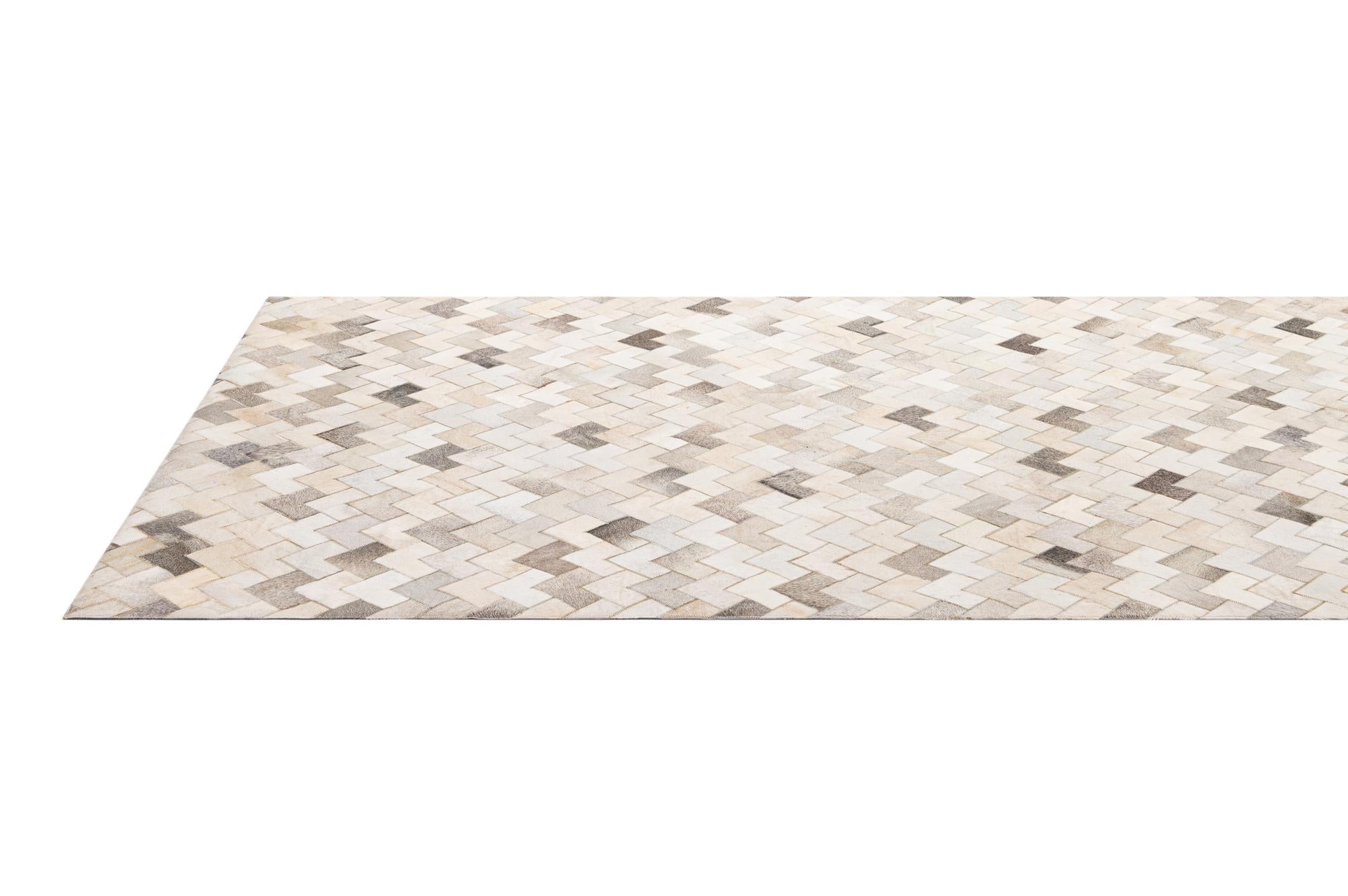 5' 2 x 8' Cowhide - Patchwork Rug