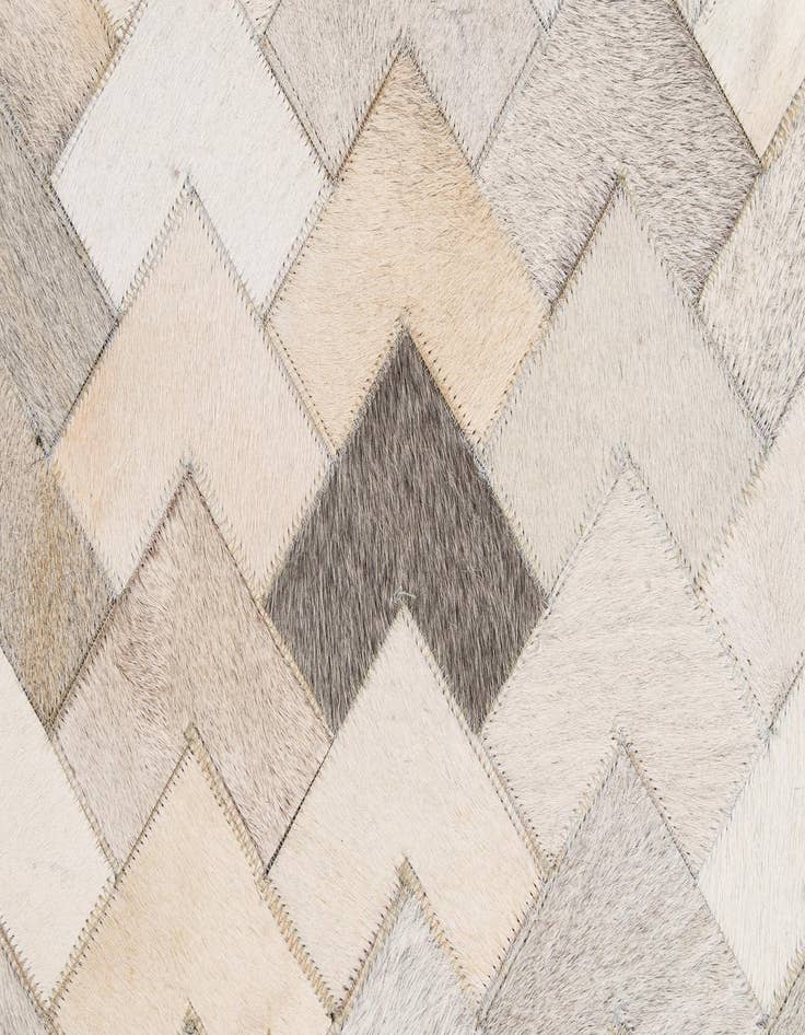 Detail image of 5' 2 x 8' Cowhide - Patchwork Rug