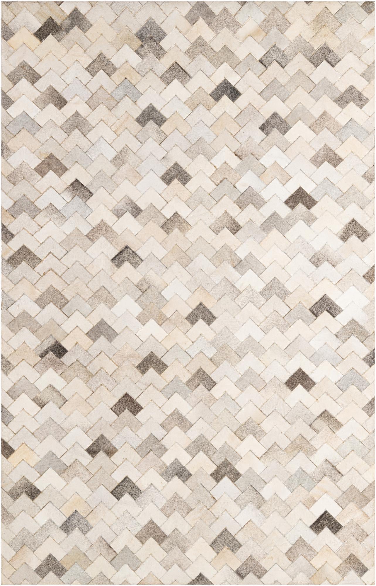 5' 2 x 8' Cowhide - Patchwork Rug