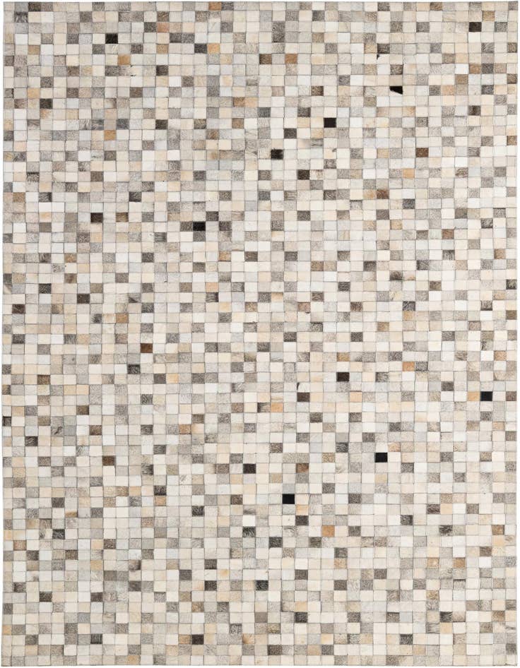 Detail image of 5' x 8' Cowhide - Patchwork Rug