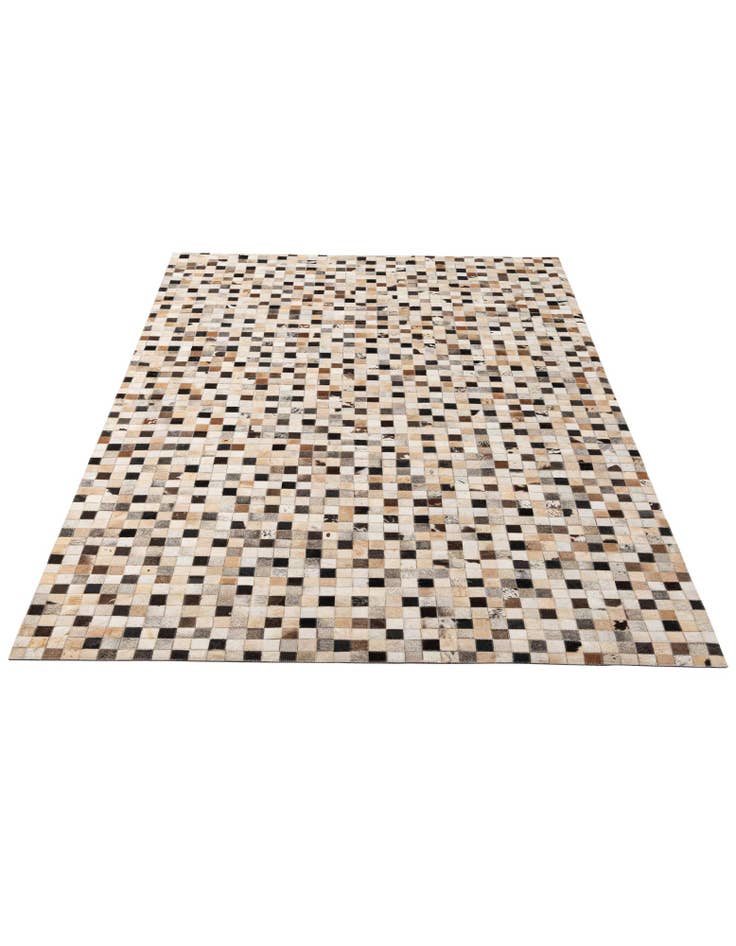 Detail image of 5' 1 x 8' 1 Cowhide - Patchwork Rug