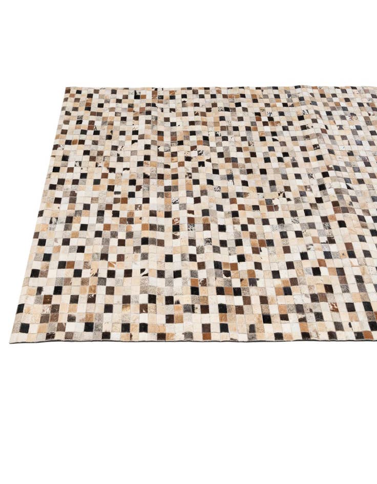 Detail image of 5' 1 x 8' 1 Cowhide - Patchwork Rug