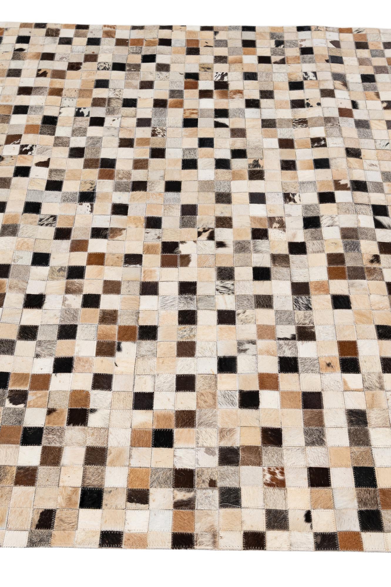 5' 1 x 8' 1 Cowhide - Patchwork Rug