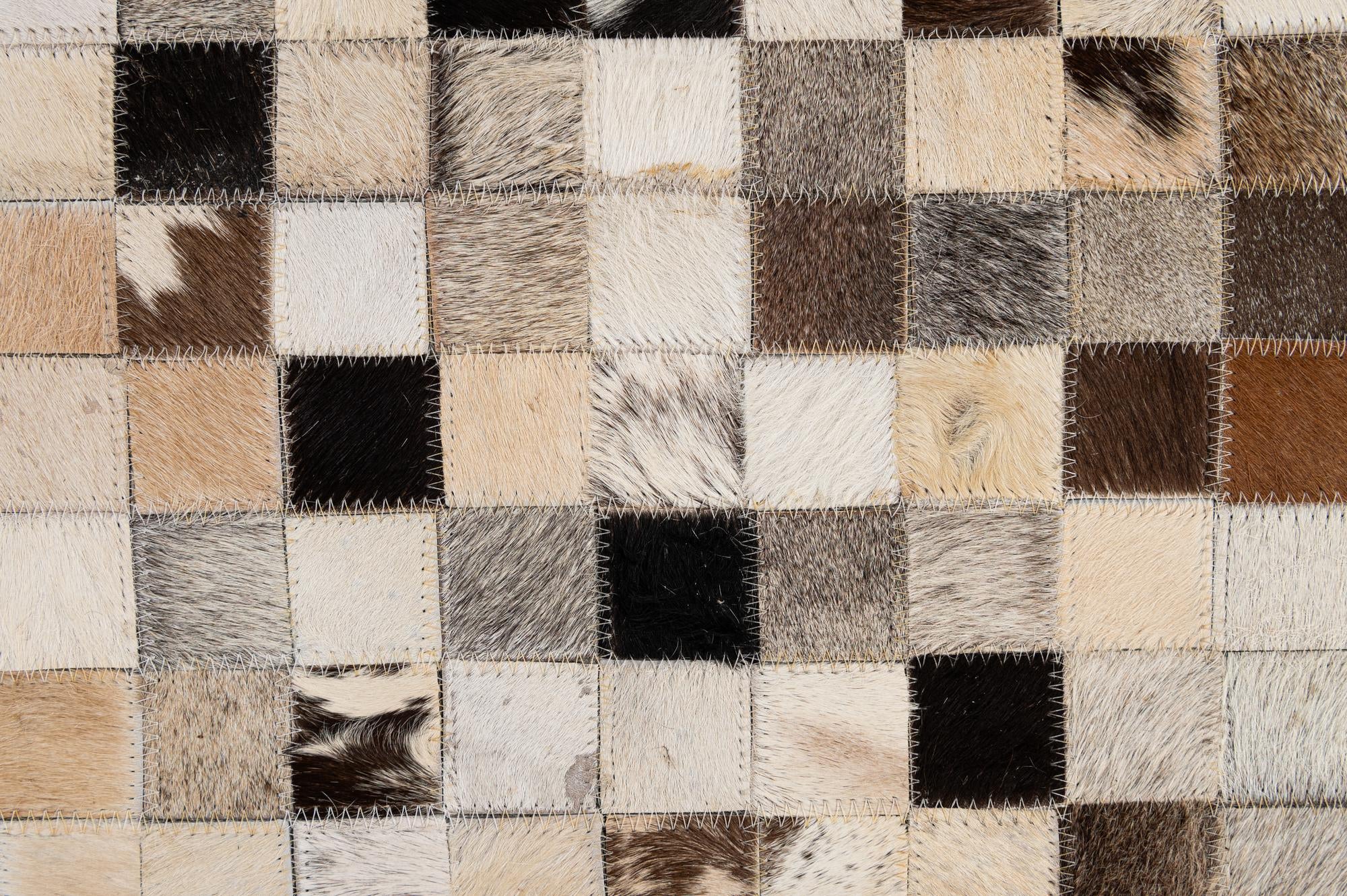 5' 1 x 8' 1 Cowhide - Patchwork Rug