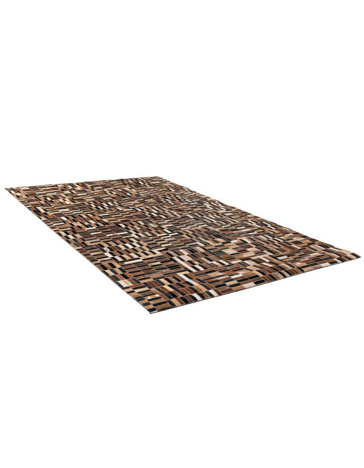 Detail image of 5' 1 x 7' 10 Cowhide - Patchwork Rug