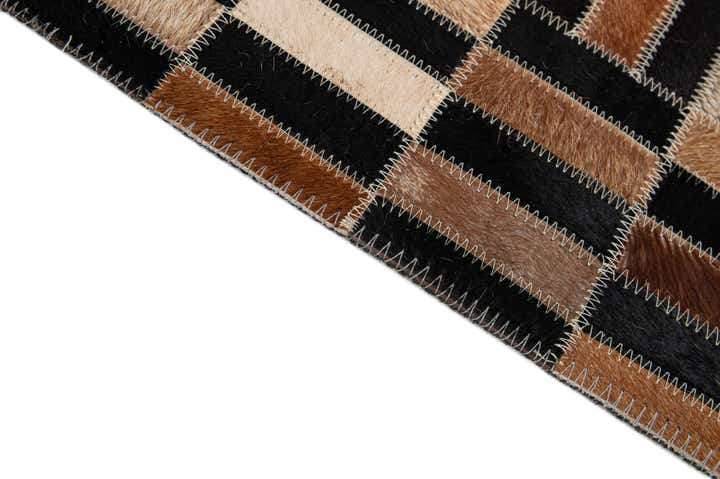 5' 1 x 7' 10 Cowhide - Patchwork Rug