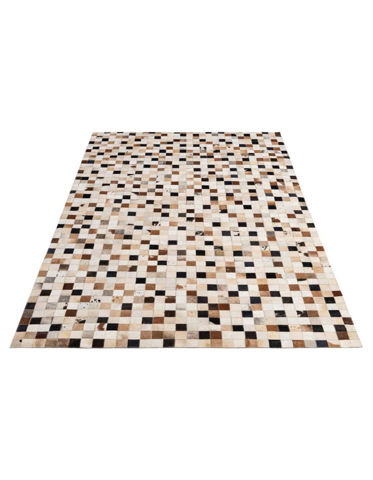 Detail image of 5' 1 x 7' 11 Cowhide - Patchwork Rug