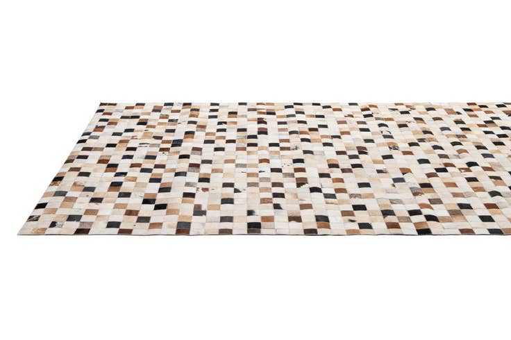 Detail image of 5' 1 x 7' 11 Cowhide - Patchwork Rug