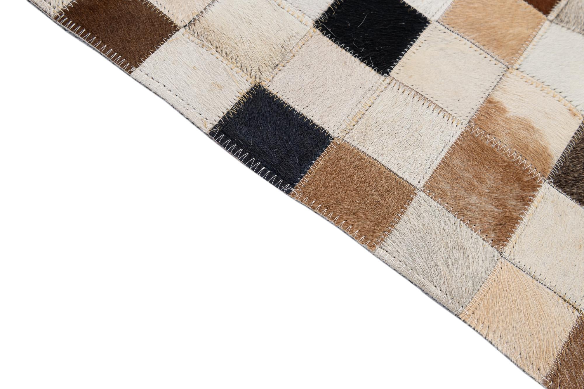 5' 1 x 7' 11 Cowhide - Patchwork Rug
