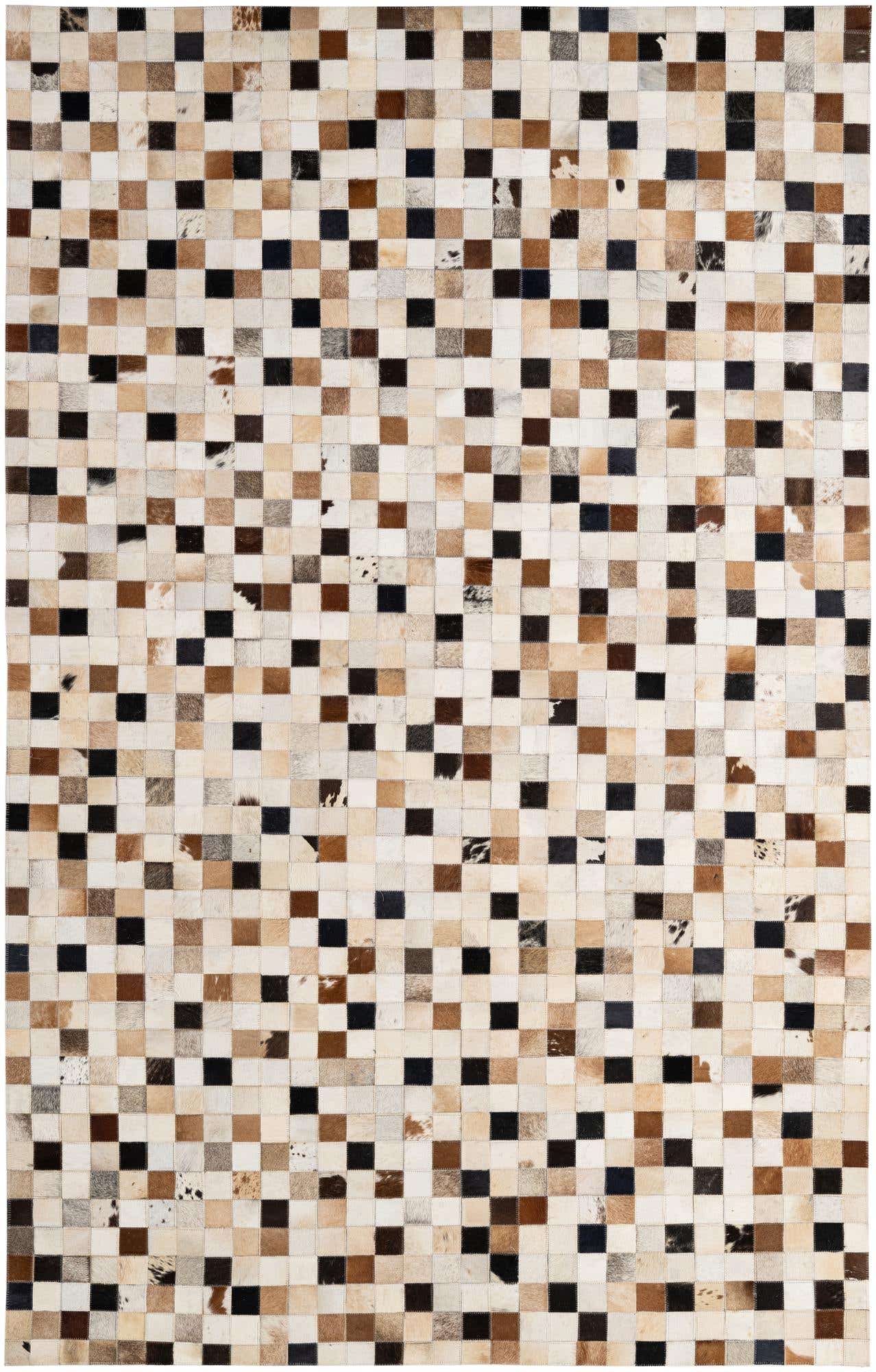 5' 1 x 7' 11 Cowhide - Patchwork Rug