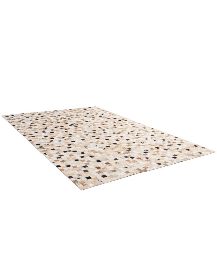 Detail image of 5' 1 x 7' 10 Cowhide - Patchwork Rug