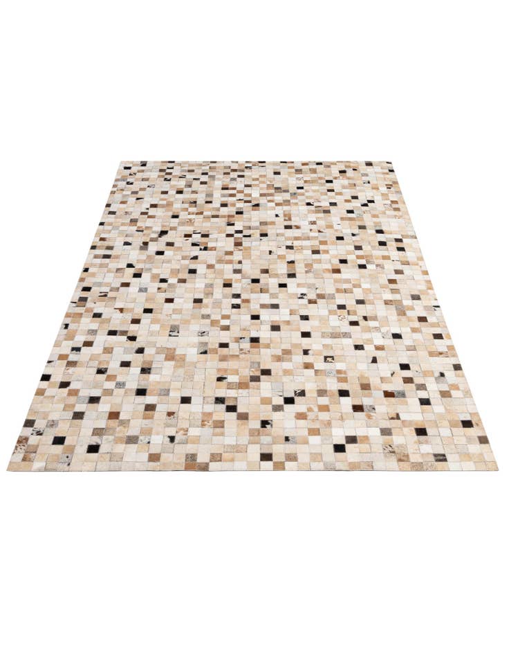 Detail image of 5' 1 x 7' 10 Cowhide - Patchwork Rug