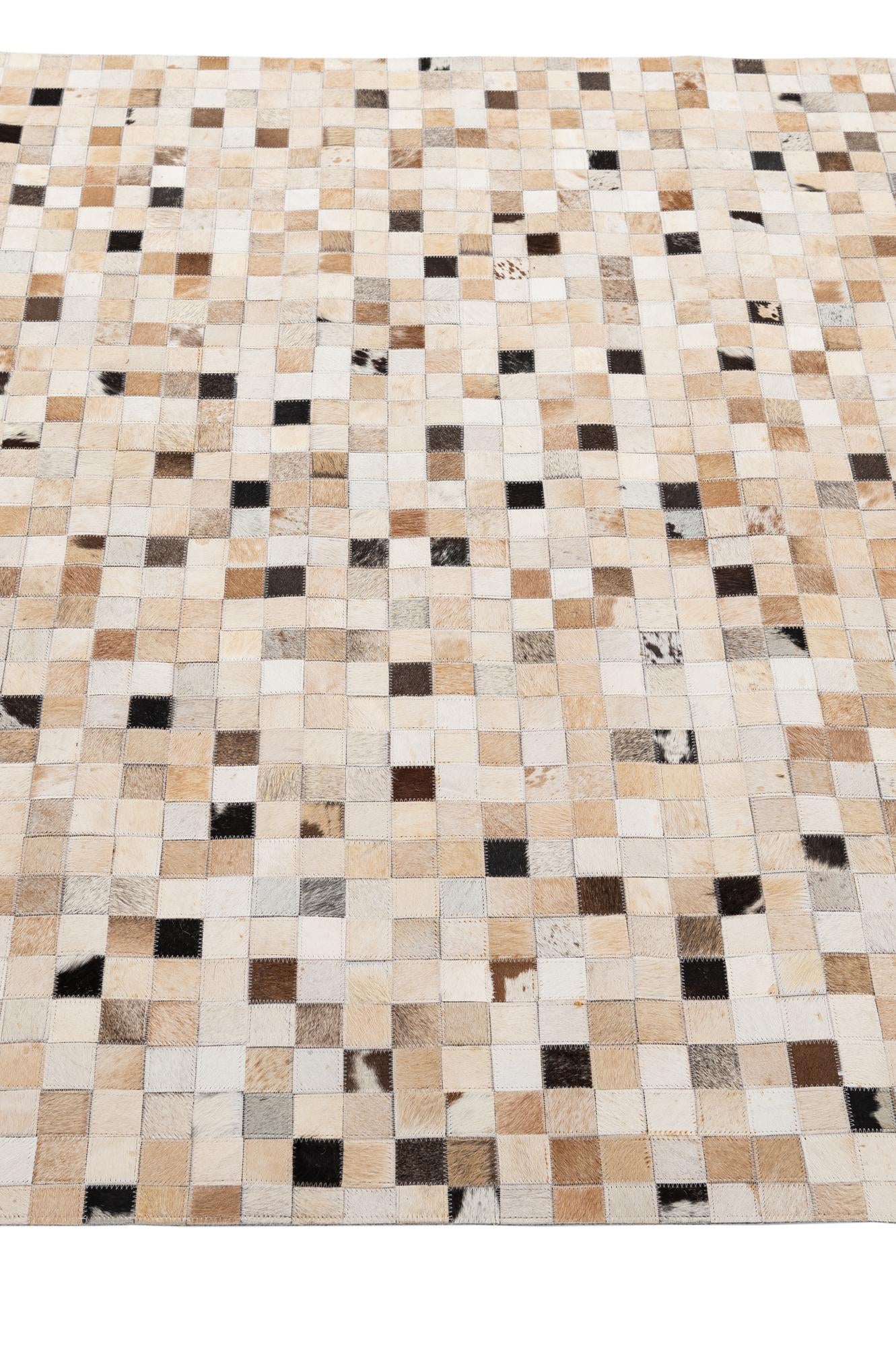 5' 1 x 7' 10 Cowhide - Patchwork Rug