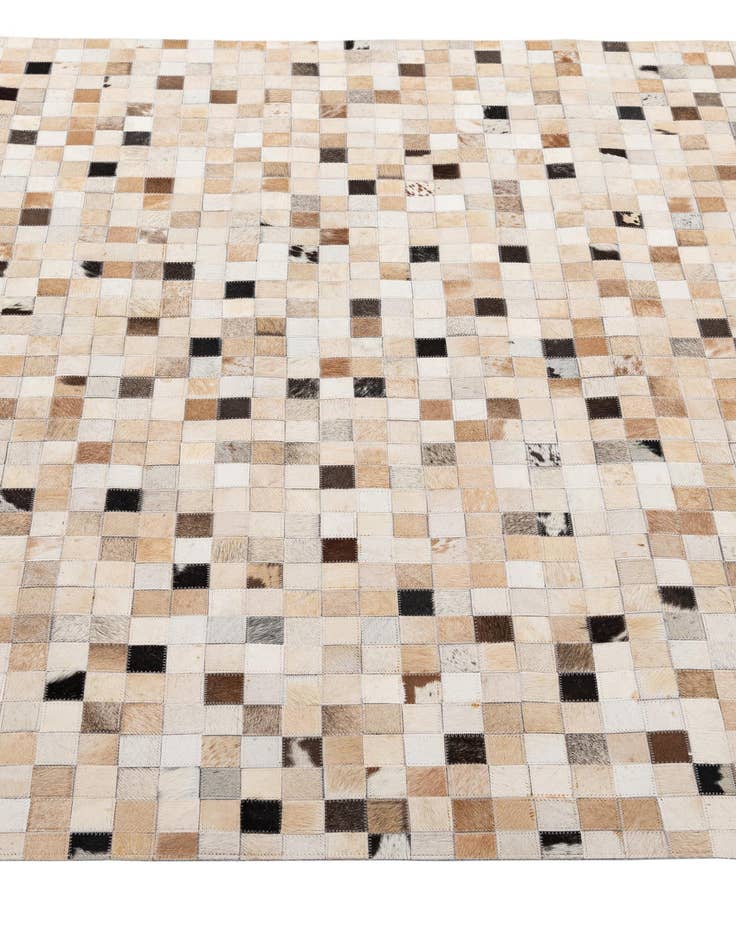 Detail image of 5' 1 x 7' 10 Cowhide - Patchwork Rug