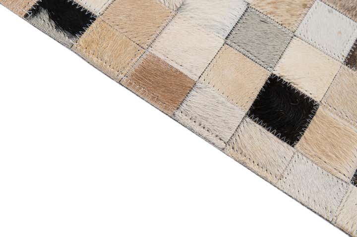 5' 1 x 7' 10 Cowhide - Patchwork Rug