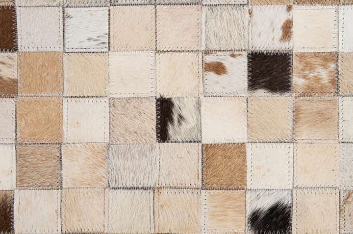 5' 1 x 7' 10 Cowhide - Patchwork Rug