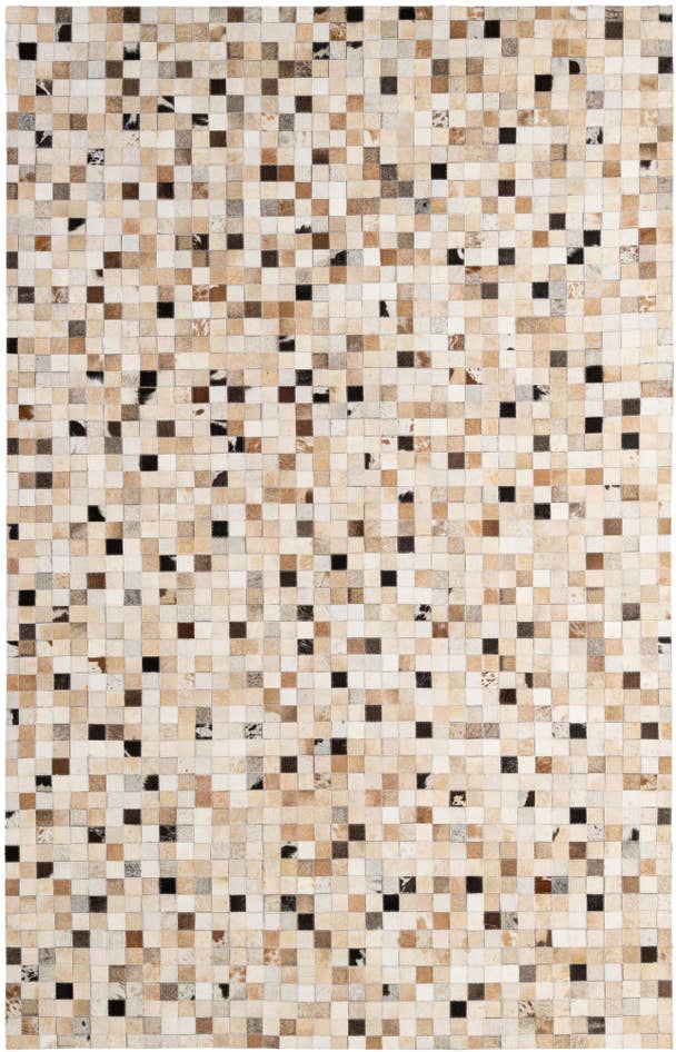 Detail image of 5' 1 x 7' 10 Cowhide - Patchwork Rug