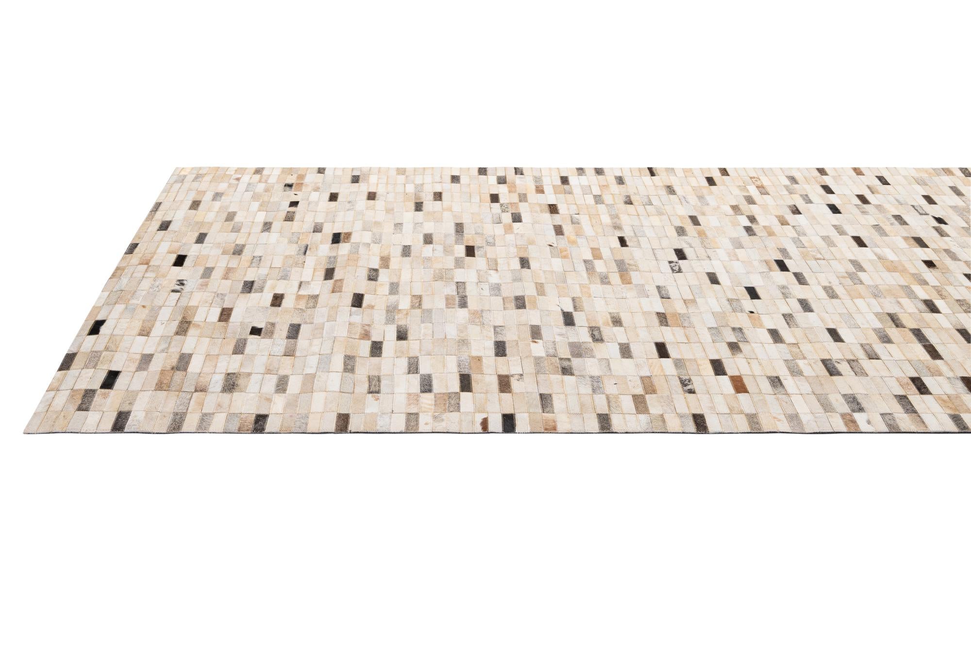 5' 2 x 7' 11 Cowhide - Patchwork Rug