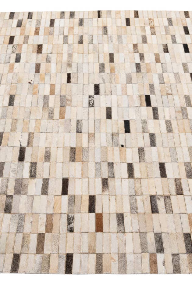 Detail image of 5' 2 x 7' 11 Cowhide - Patchwork Rug