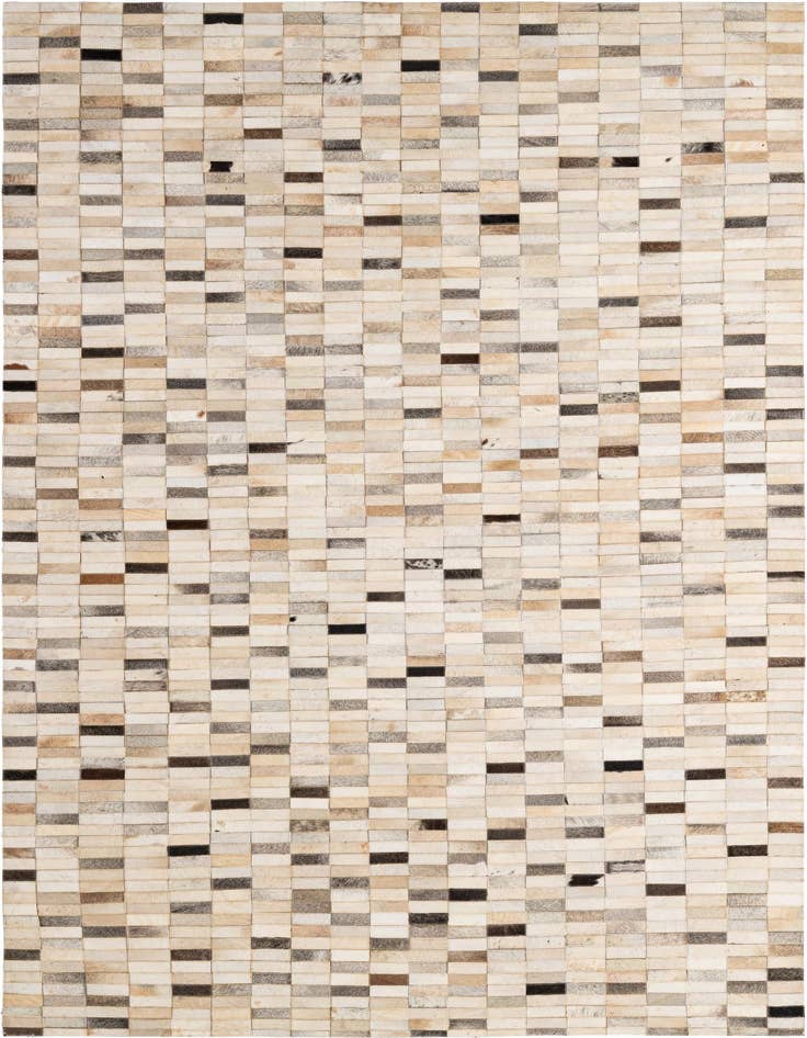 Detail image of 5' 2 x 7' 11 Cowhide - Patchwork Rug