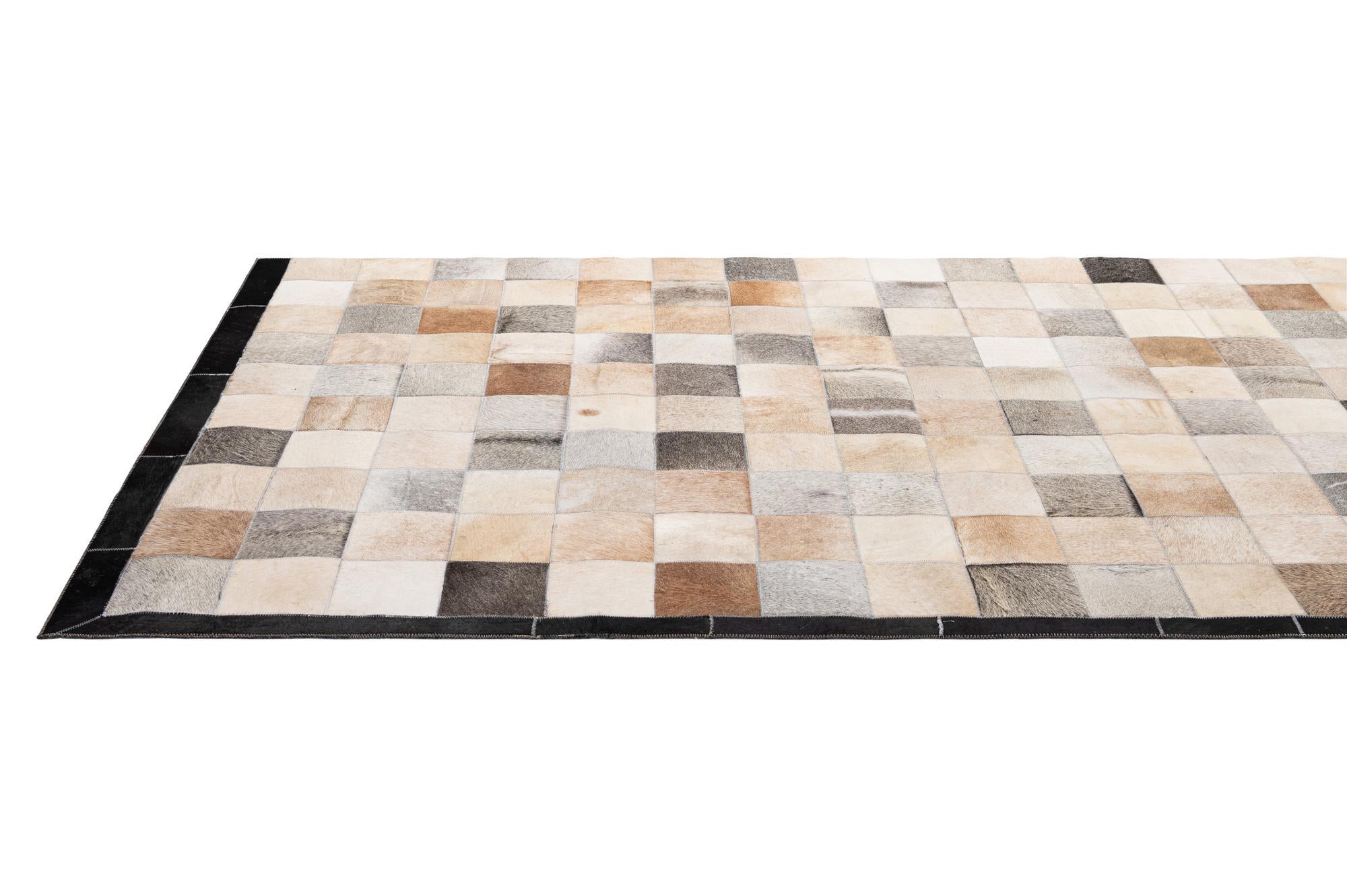 5' x 7' 10 Cowhide - Patchwork Rug