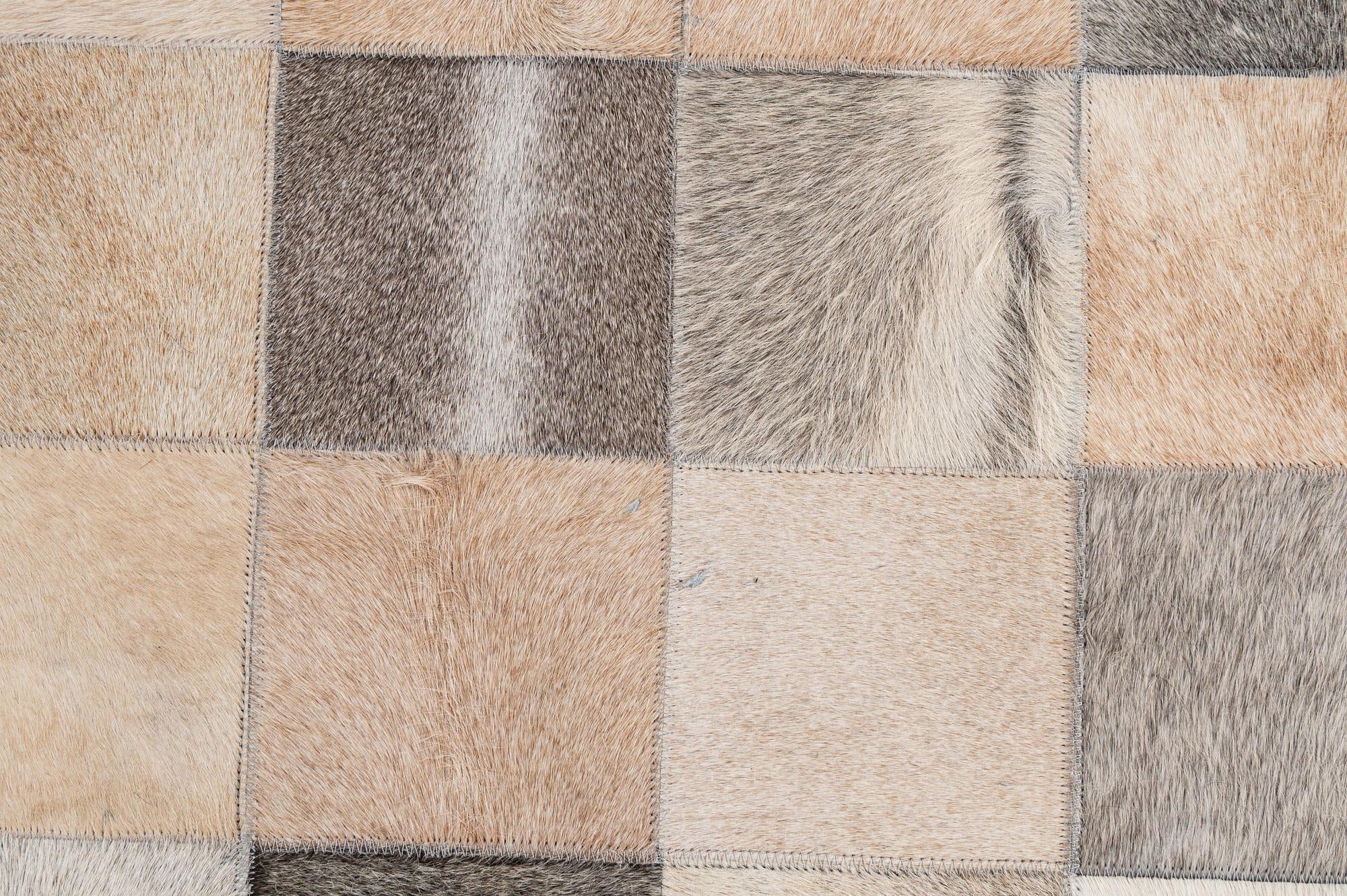 5' x 7' 10 Cowhide - Patchwork Rug