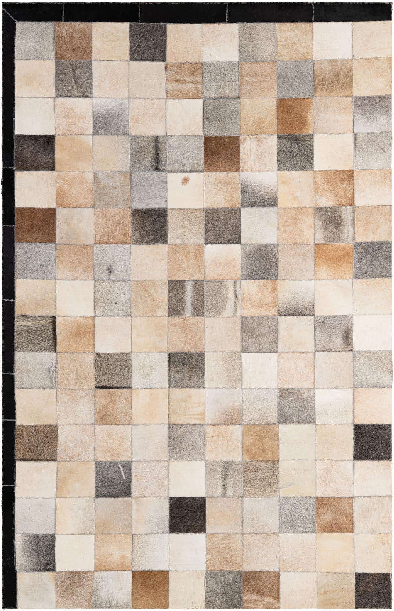 5' x 7' 10 Cowhide - Patchwork Rug