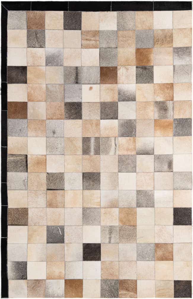 5' x 7' 10 Cowhide - Patchwork Rug