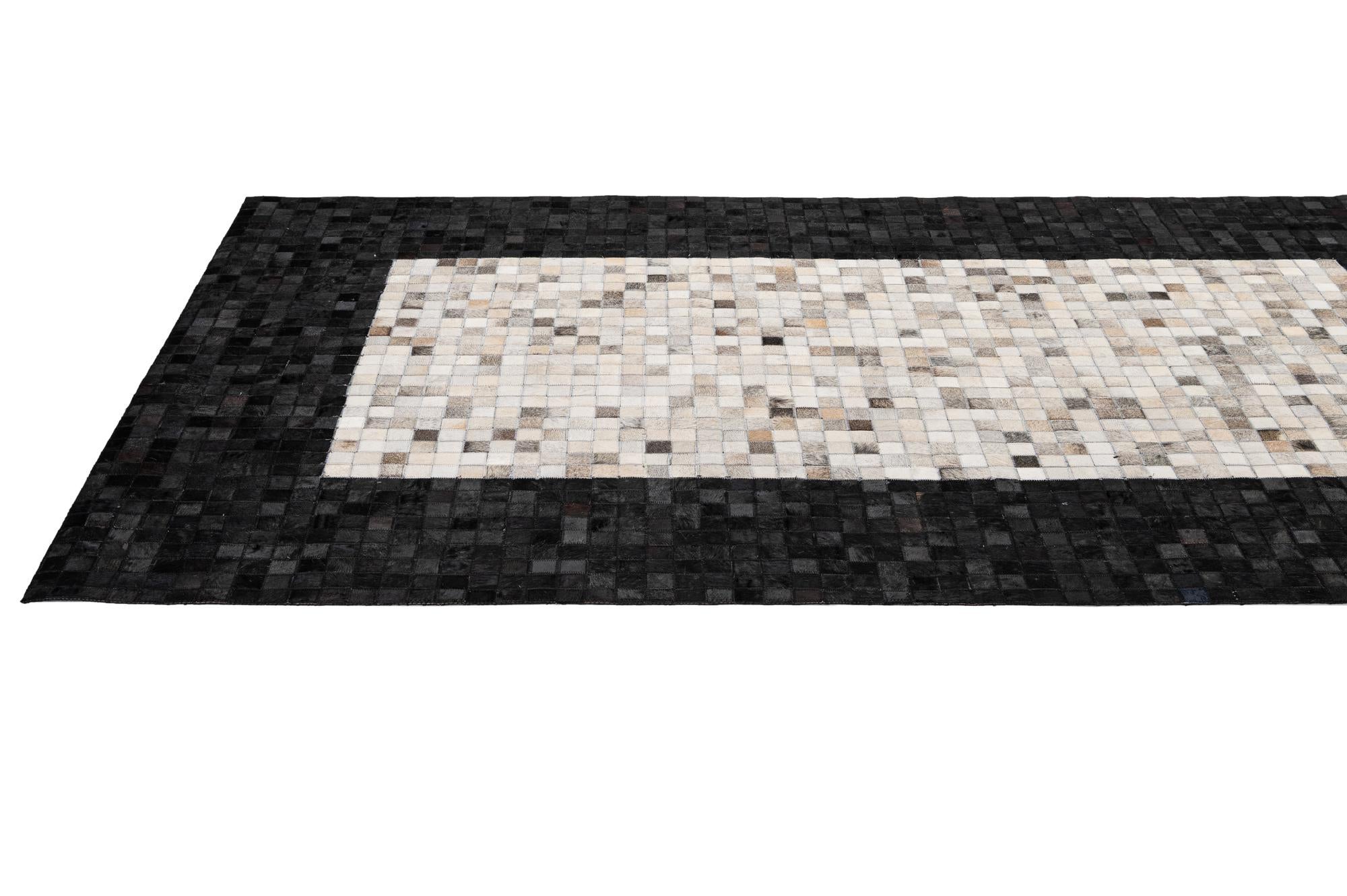 5' 1 x 7' 10 Cowhide - Patchwork Rug