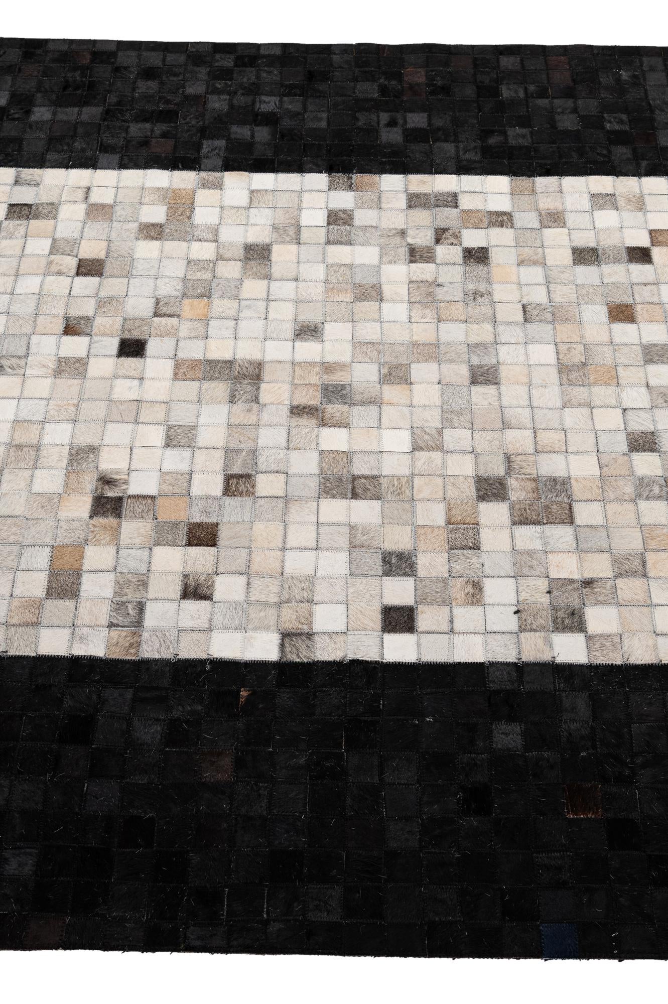 5' 1 x 7' 10 Cowhide - Patchwork Rug