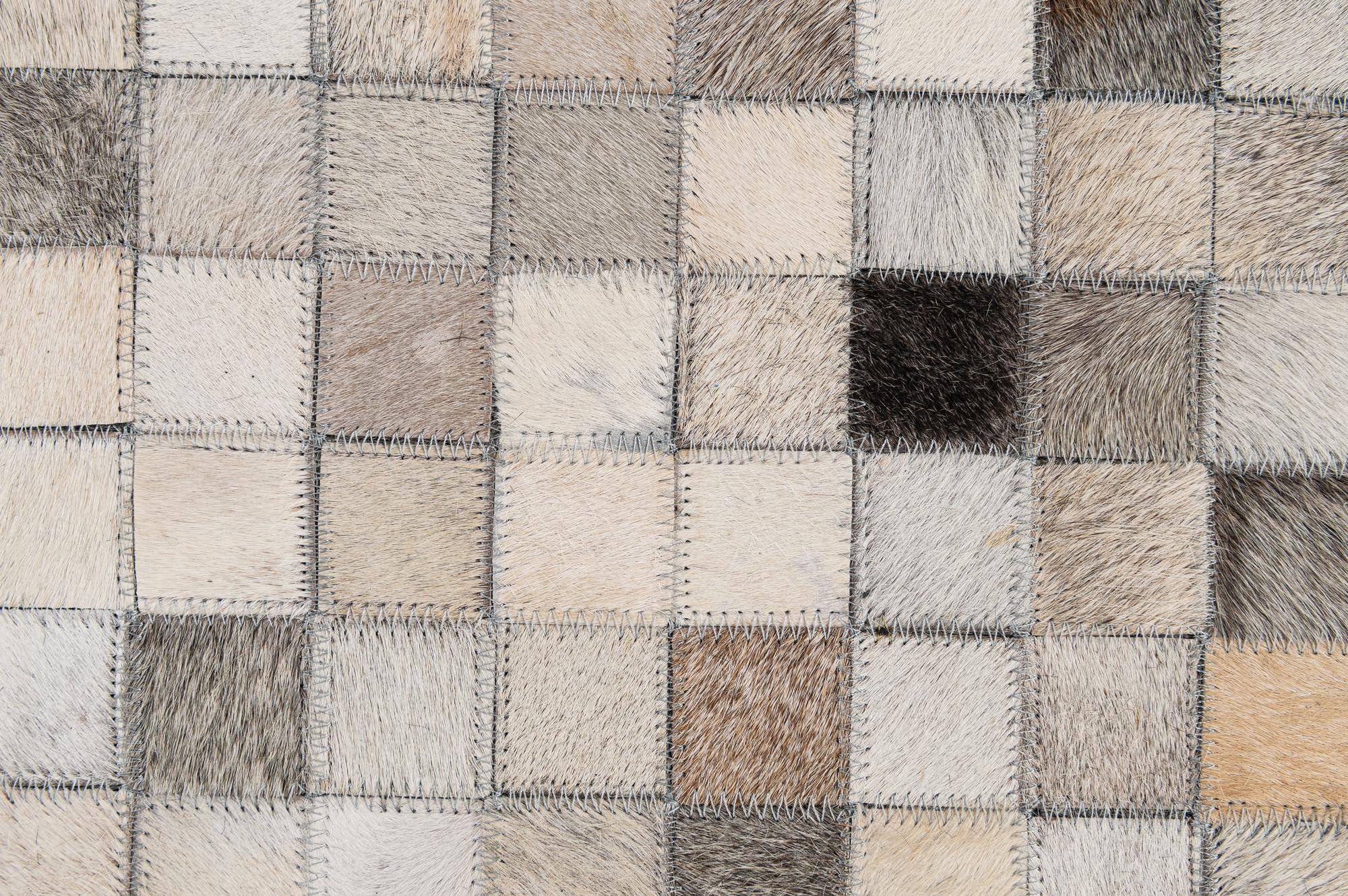 5' 1 x 7' 10 Cowhide - Patchwork Rug