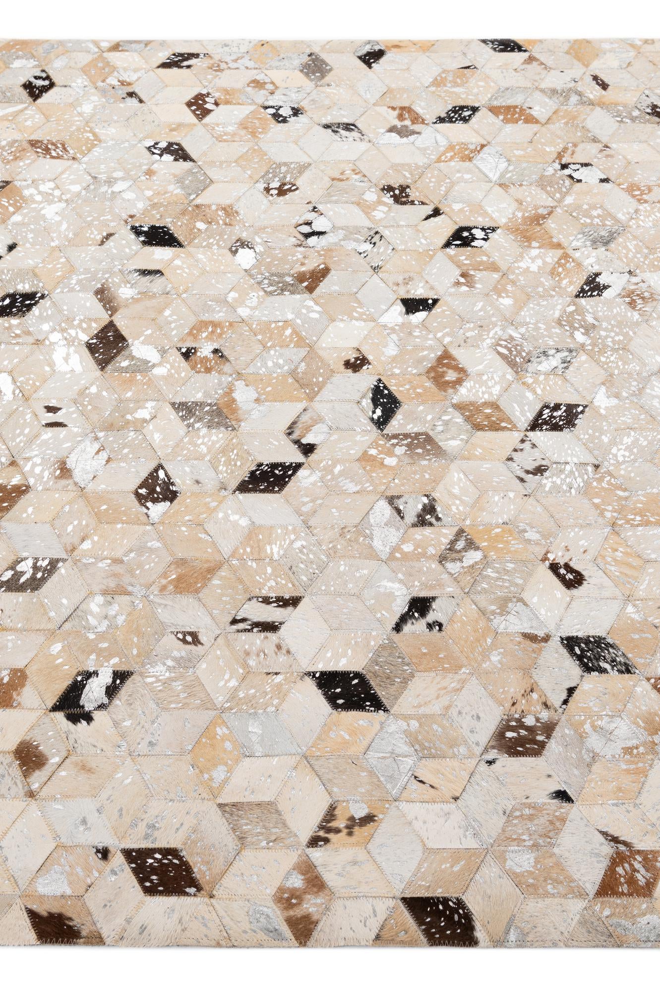 5' 3 x 8' Cowhide - Patchwork Rug