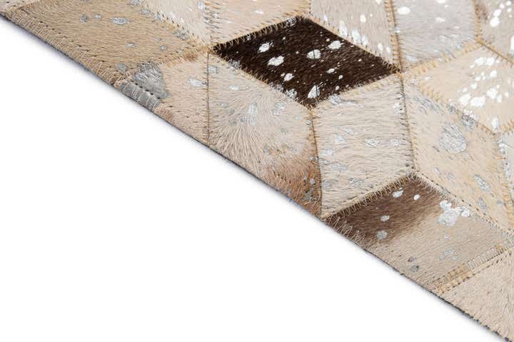 5' 3 x 8' Cowhide - Patchwork Rug