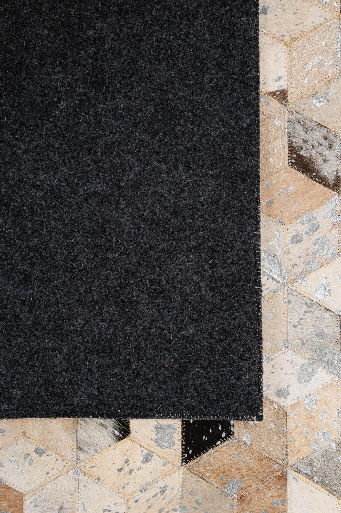 5' 3 x 8' Cowhide - Patchwork Rug