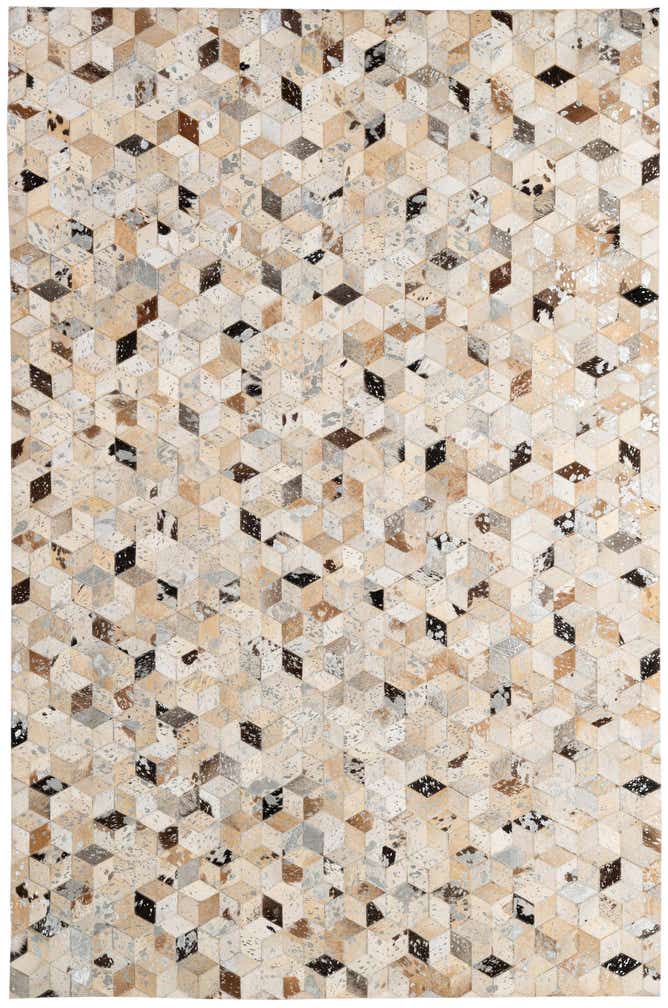 5' 3 x 8' Cowhide - Patchwork Rug
