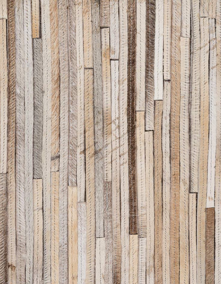 Detail image of 4' 11 x 8' 1 Cowhide - Patchwork Rug