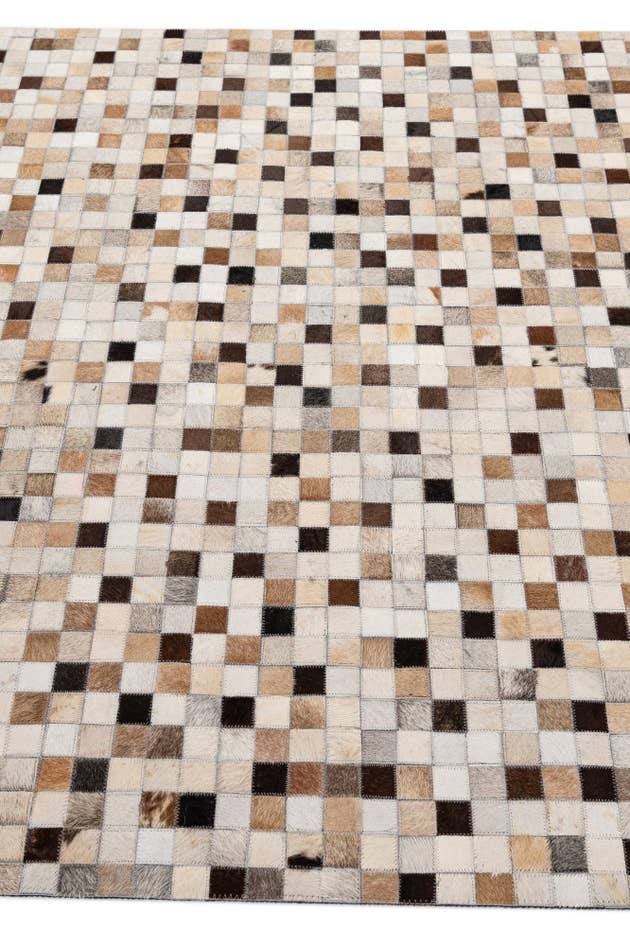 Detail image of 5' x 8' Cowhide - Patchwork Rug