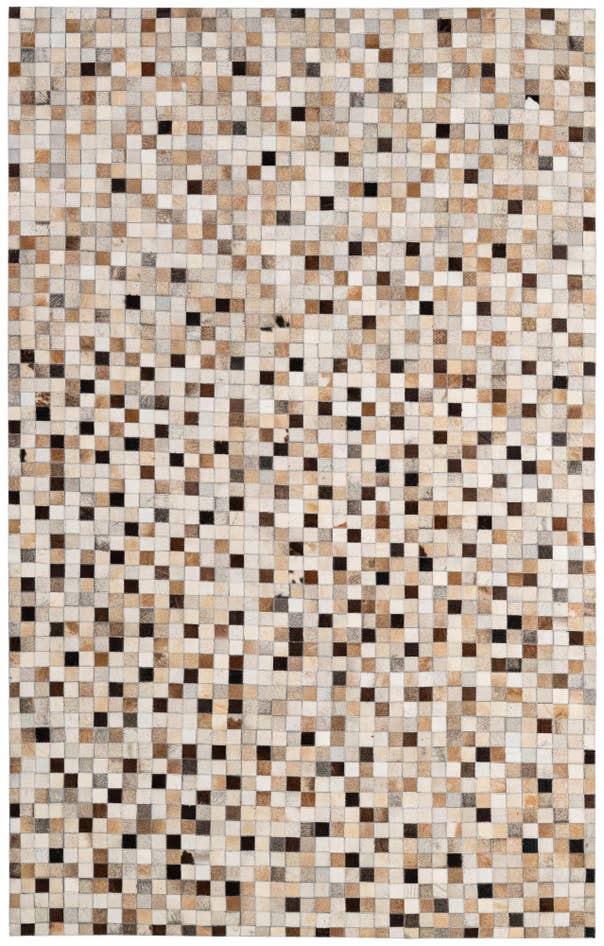 Detail image of 5' x 8' Cowhide - Patchwork Rug