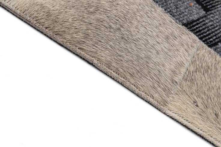 Detail image of 5' x 8' Cowhide - Patchwork Rug