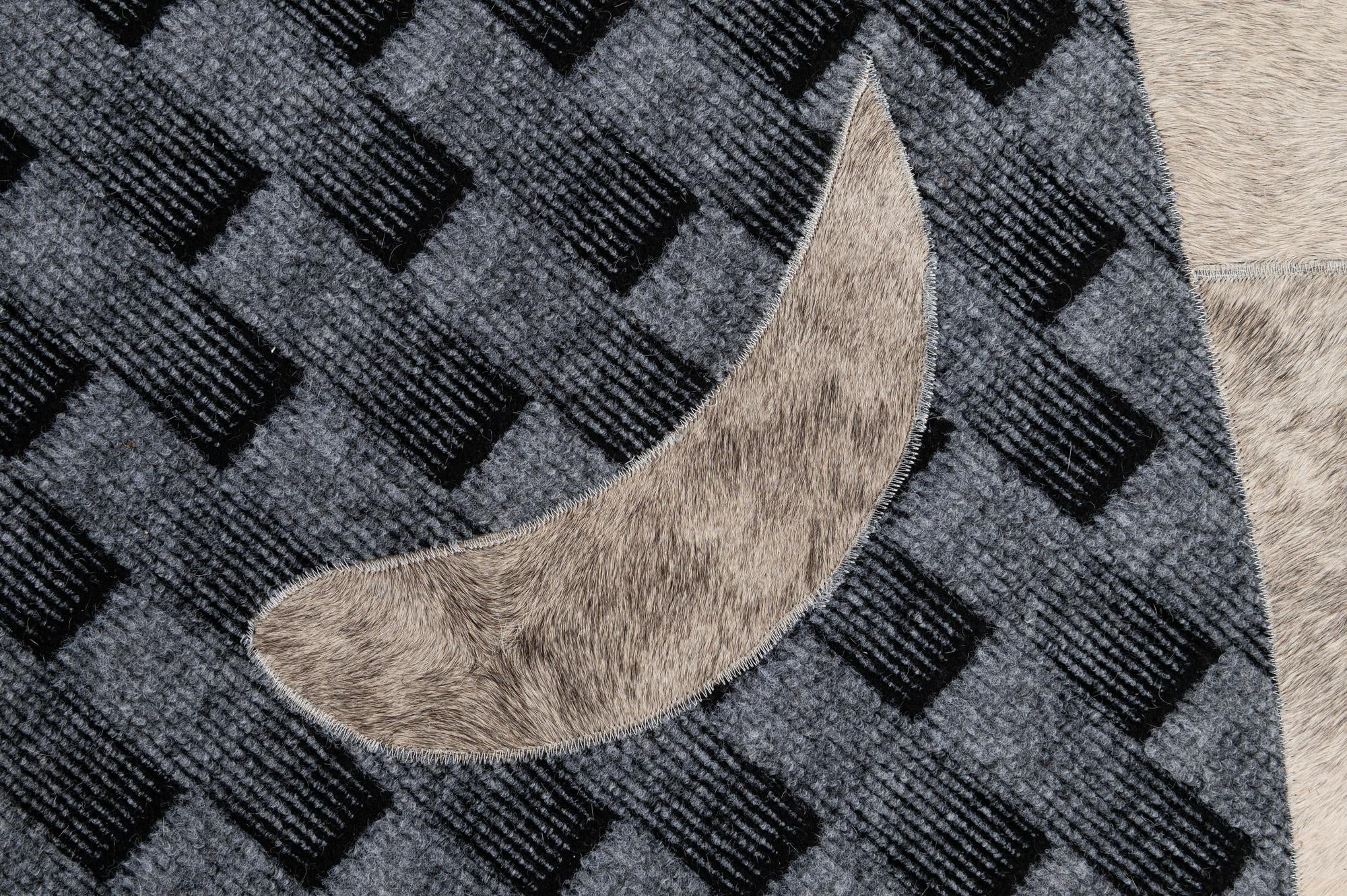 5' x 8' Cowhide - Patchwork Rug