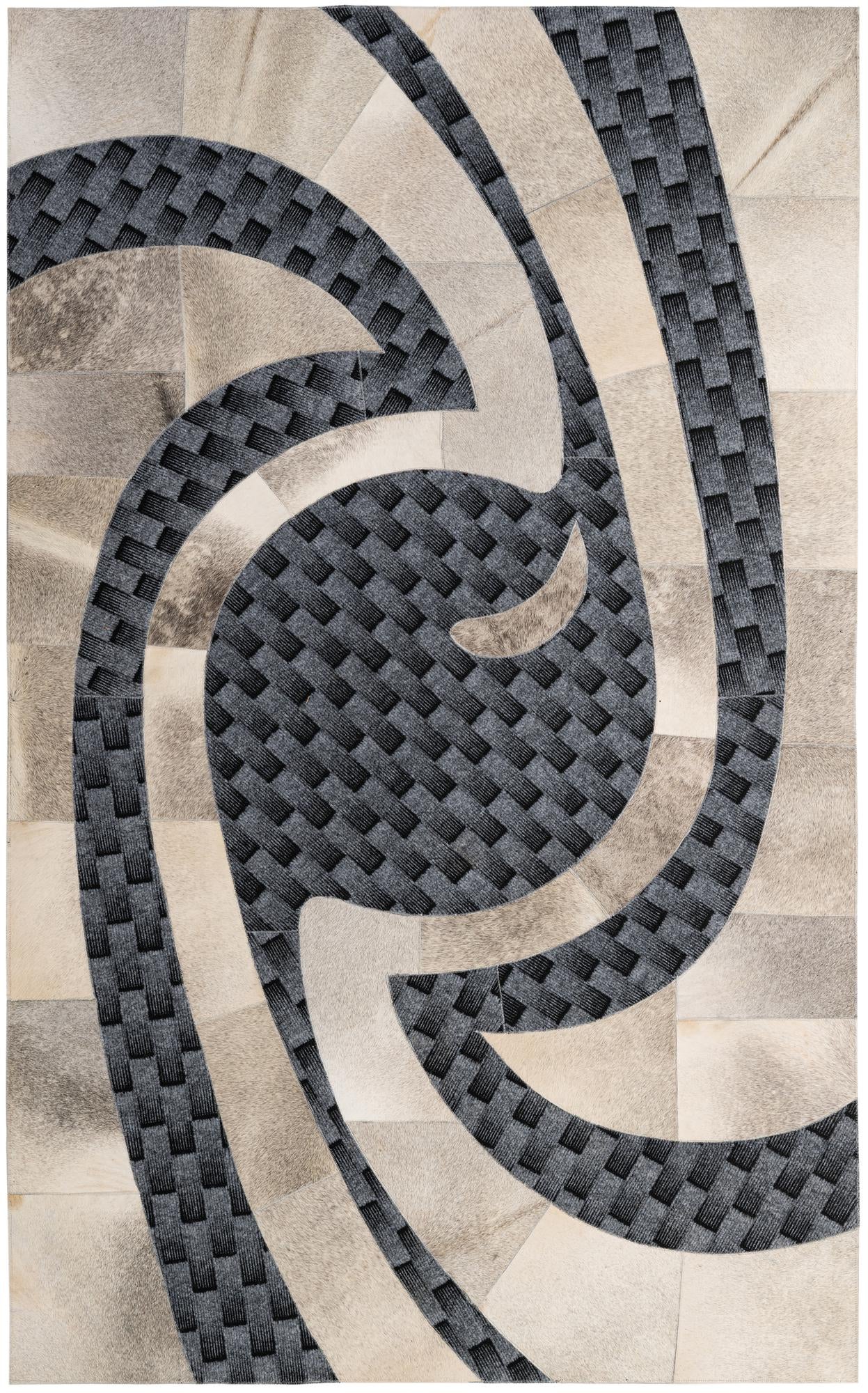 5' x 8' Cowhide - Patchwork Rug