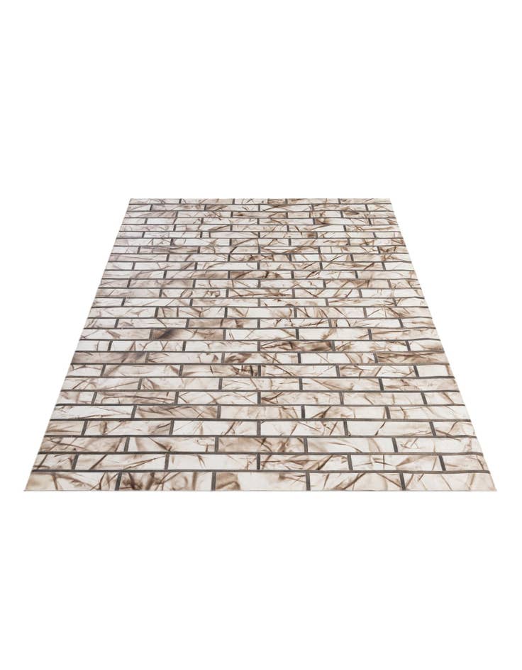 Detail image of 5' 2 x 8' 1 Cowhide - Patchwork Rug