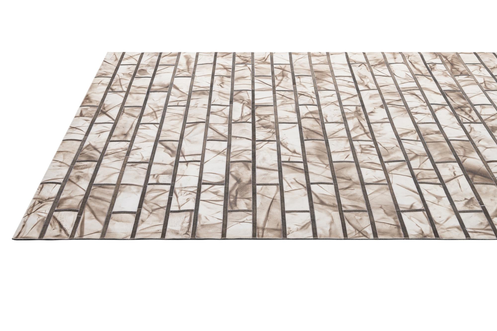 5' 2 x 8' 1 Cowhide - Patchwork Rug